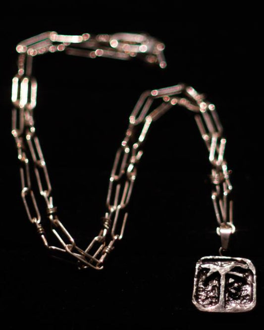 Barbed wire palmera necklace