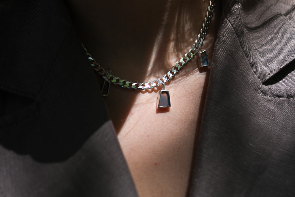 Dichromatic Glass necklace